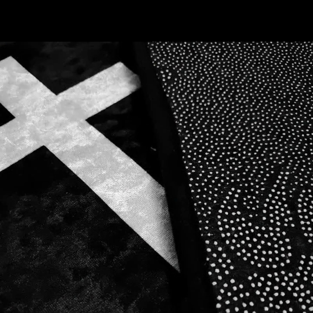 Black Cross Patterned Jacket - Picture 3 of 5
